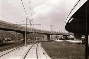 1984. október 2. Budapest, próbajárat az 1-es villamos vonalán, 35 db szabadon felhasználható, vinta...
