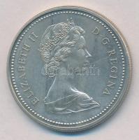 Kanada 1971. 1$ Ag "II. Erzsébet / Brit Columbia T:1- Canada 1971. 1 Dollar Ag "Elizabeth II / British Columbia" C:AU