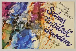 1980 Zelenák Crescencia (1922-): Színes tintákról álmodom, magyar film plakát, rendezte: Ranódy László, hajtásnyommal, 58x40 cm