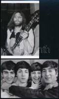 cca 1968 Beatles együttes, Fekete György (1904-1990) budapesti fényképész gyűjtéséből 4 db mai nagyítás, 10x15 cm