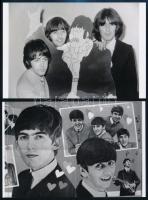 cca 1968 Beatles együttes, Fekete György (1904-1990) budapesti fényképész gyűjtéséből 4 db mai nagyí...