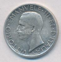 Olaszország 1927R 5L Ag III. Viktor Emánuel T:2 Italy 1927R 5 Lire Ag Vittorio Emanuele III C:XF Krause KM#67.1