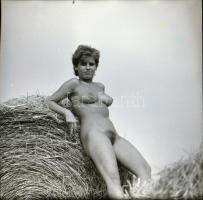 cca 1987 Menesdorfer Lajos (1941-2005) budapesti fotóművész felvételei, 9 db vintage negatív, 6x6 cm