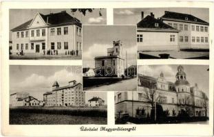 Magyardiószeg, Diószeg, Velky Diosek; kastély, ccukorgyár. Karsai János kiadása / castle, sugar factory (EK)