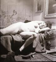 cca 1938 Sztereo aktfelvétel fekete-fehér negatívra, 6x12 cm