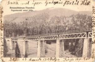 Tiszolc, Tisovec; Breznóbánya-Tiszolc fogaskerekű vasút hídja, viadukt. / Brezno nad Hronom-Tisovec standard gauge cogwheel railway, bridge, viaduct (EB)