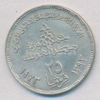 Egyiptom 1973. 25p Ag "Nemzeti Bank 75. évfordulója" T:1-
Egypt 1973. 25 Piastres Ag &quo...