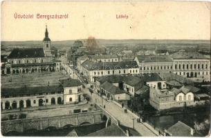 Beregszász, Berehovo; tér, utca, üzletek. W.L. Bp. 6053. / square, shops, street (r)