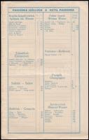 cca 1910 Arad, a Hotel Pannonia Szálloda és Pilseni Sörcsarnok étlapja