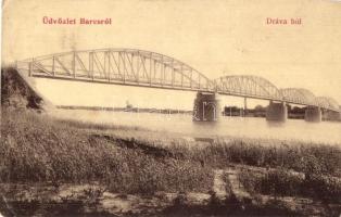 Barcs, Drávai vasúti híd. W. L. 140. (EK)