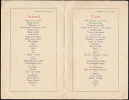 1927 Bp. Gundel étlap