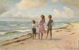 5 db régi megíratlan gyermek motívumlap / 5 pre-1945 unused children motive cards