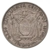 Ecuador 1928. 50c Ag T:2
Ecuador 1928. 50 Centavos Ag C:XF