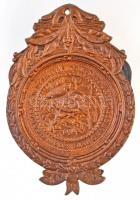 1932. "Első Magyar Nemes Kanári Tenyésztők Országos Egyesülete 1902 / Érdem Jeléül" fém em...