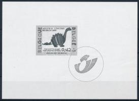 Drawing contest, promoting philately stamp blackprint in block, Rajzverseny, a filatélia népszerűsítése bélyeg feketenyomat blokk formában