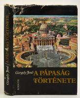 Gergely Jenő: A pápaság története. Bp., 1982, Kossuth. Kiadói egészvászon kötés, kissé szakadozott papírborítóban, szövegközti illusztrációkkal.