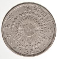 Japán 1910. 20s Ag "Meidzsi" T:2
Japan 1910. 20 Sen Ag "Meiji" C:XF
Krause Y#3...