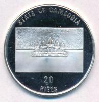 Kambodzsa 1993. 20R Ag "Ázsiai elefánt" T:PP fo.
Cambodia 1993. 20 Riels Ag "Asian E...