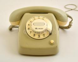 Retro tárcsázó telefon, jelzett (Mdelma), 24×20 cm