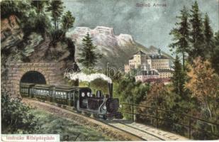 12 db RÉGI külföldi vasútállomás és villamos képeslap / 12 pre-1945 European railway stations and tr...