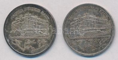 1992. 200Ft Ag "MNB" (2x) T:2 erős patina