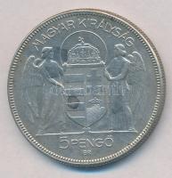 1930. 5P Ag "Horthy jobbra" T:2 kis patina
Adamo P8
