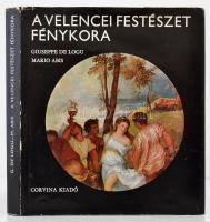 De Logu, Giuseppe, Abis, Mario: A velencei festészet fénykora. 48 színes egészoldalas képpel. Bp., 1975, Corvina. Kiadói egészvászon kötésben, kiadói papír védőborítóval, jó állapotban.