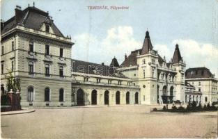 Temesvár, Timisoara; Vasútállomás. Bettelheim Miksa és Társa kiadása / railway station (EK)