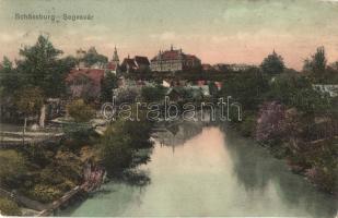 Segesvár, Schassburg, Sighisoara; látkép, vár. W. Nagy kiadása / general view, castle (EK)