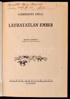 Gárdonyi Géza: A láthatatlan ember. Biczó András rajzaival. Bp., Dante. Kiadói egészvászon kötés, ge...