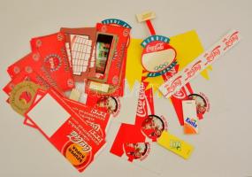 Vegyes Coca Cola reklámanyagok, kb. 20-30 db