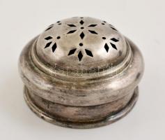 Ezüst(Ag) cukorszóró fejrész, jelzett, d: 5,5 cm, nettó: 29,1 g