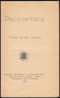 Vörös István: Papírsárkány. Versek, Hódmezővásárhely, 1936. 33p