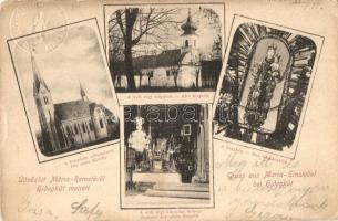 Budapest II. Máriaremete - 4 db régi képeslap, ebből 1 fotó