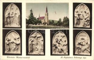 Budapest II. Máriaremete -  4 db régi képeslap, ebből 1 fotó