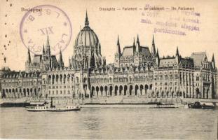 Budapest V. Országház, Parlament - 6 db régi képeslap