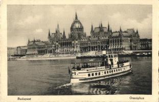 Budapest V. Országház, Parlament - 6 db régi képeslap