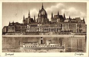 Budapest V. Országház, Parlament - 6 db régi képeslap