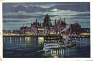 Budapest V. Országház, Parlament - 6 db régi képeslap