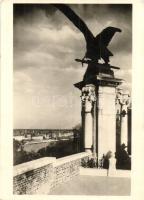 Budapest - 7 db régi városképes lap, közte nagyobb méretűek is