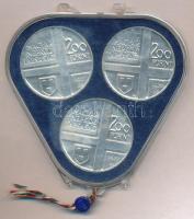 1977. 200Ft Ag (3xklf) "Magyar festők II. / Csontváry, Mányoki, Rippl-Rónai" eredeti, sérü...