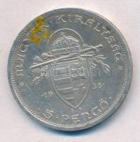 1938. 5P Ag "Szent István" T:2 fo.
Adamo P8.1