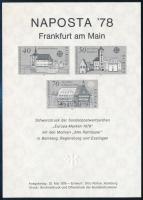 1978 Europa CEPT Történelmi épületek feketenyomat blokk