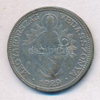 1929. 2P Ag "Madonna" T:3 patina  Adamo P7