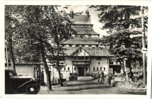 5 db régi városképes lap, szállodák: Mátra (Baan szálló, Sport szálló, Kékes szálló, Dobogó-kő (Park szálló) / 5 pre-1945 town-view postcards, hotels: Mátra, Dobogó-kő