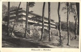 5 db régi városképes lap, szállodák: Mátra (Baan szálló, Sport szálló, Kékes szálló, Dobogó-kő (Park...