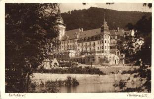 6 db régi városképes lap, szállodák: Kolozsvár (New York szálloda), Lillafüred (Palota szálló), Eszt...