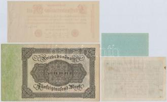 Németország / Weimari Köztársaság 1922. 50.000M + 1923. 500.000M + 50.000.000M + Német Harmadik Biro...