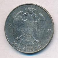 Jugoszlávia 1938. 50D Ag "II. Péter" T:2- patina
Yugoslavia 1938. 50 Dinara Ag "Peta...