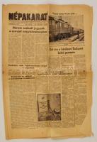 1956 Népakarat. I. évf. 3. szám. 1956. november 3., szakadozott, az egyik lap szakadt, ragasztott, 6 p.